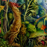 The Wild Woods  oil on canvas 91 cm x 122 cm 