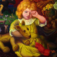 Tiny Tragedy  oil on canvas  91 cm x 76 cm